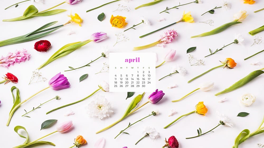 FREE APRIL 2021 WALLPAPER CALENDARS – 30 CUTE DESIGN OPTIONS!, Oh So Lovely Blog