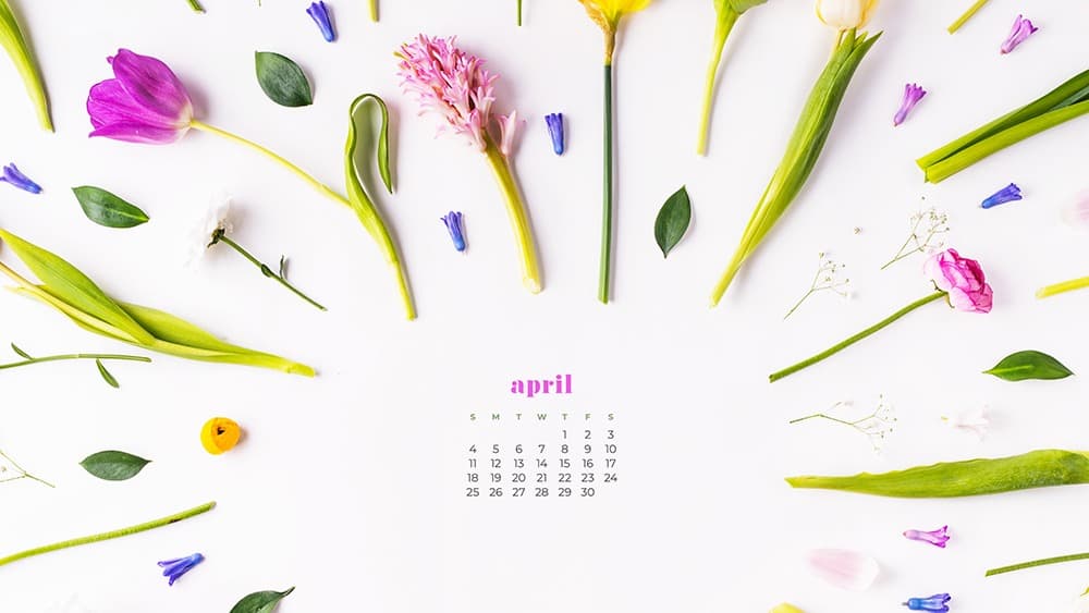 FREE APRIL 2021 WALLPAPER CALENDARS – 30 CUTE DESIGN OPTIONS!, Oh So Lovely Blog