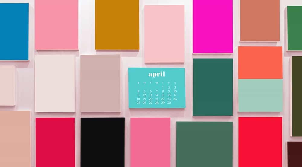 FREE APRIL 2021 WALLPAPER CALENDARS – 30 CUTE DESIGN OPTIONS!, Oh So Lovely Blog