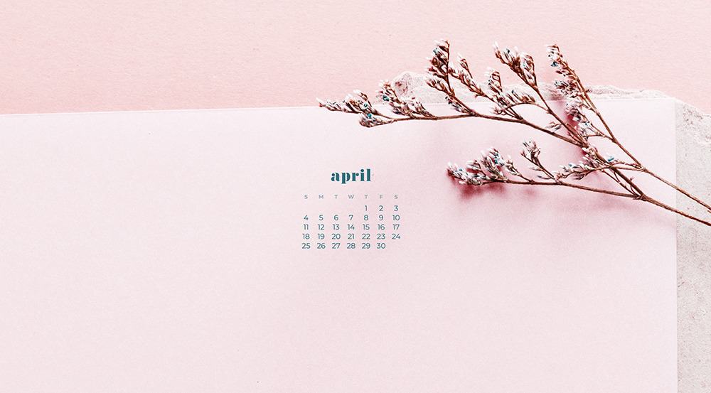 FREE APRIL 2021 WALLPAPER CALENDARS – 30 CUTE DESIGN OPTIONS!, Oh So Lovely Blog