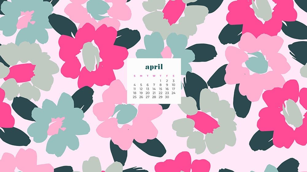 FREE APRIL 2021 WALLPAPER CALENDARS – 30 CUTE DESIGN OPTIONS!, Oh So Lovely Blog