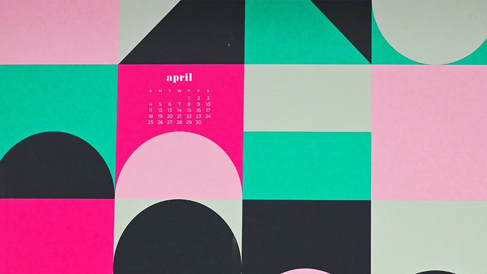 FREE APRIL 2021 WALLPAPER CALENDARS – 30 CUTE DESIGN OPTIONS!, Oh So Lovely Blog