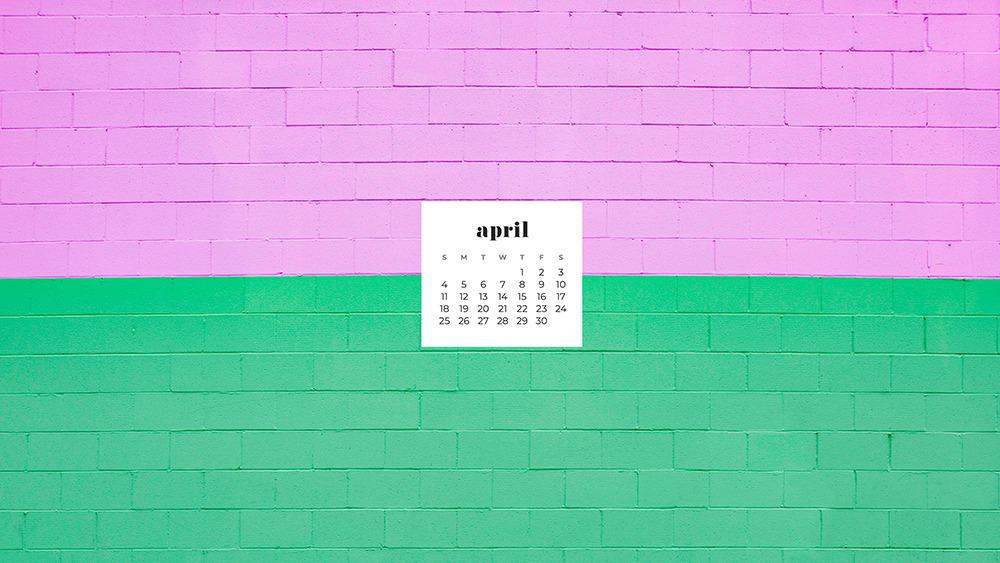 FREE APRIL 2021 WALLPAPER CALENDARS – 30 CUTE DESIGN OPTIONS!, Oh So Lovely Blog