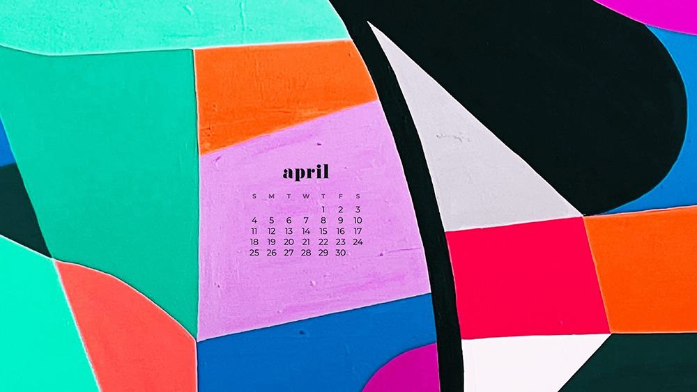 FREE APRIL 2021 WALLPAPER CALENDARS – 30 CUTE DESIGN OPTIONS!, Oh So Lovely Blog