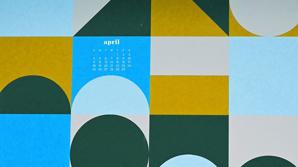 FREE APRIL 2021 WALLPAPER CALENDARS – 30 CUTE DESIGN OPTIONS!, Oh So Lovely Blog