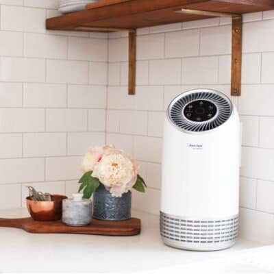 air purifier by Clarifion on kitchen counter