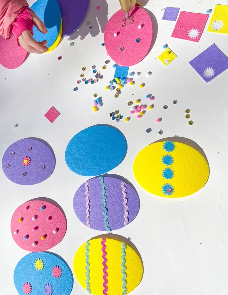 Easter felt egg decorating kit from Michaels