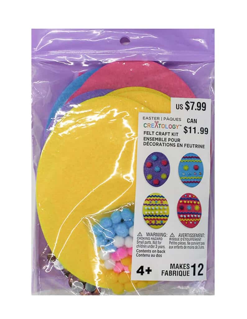 Easter felt egg decorating kit from Michaels