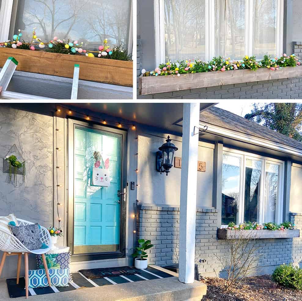 Easter decor ideas for your front porch – cute, affordable, & easy!
