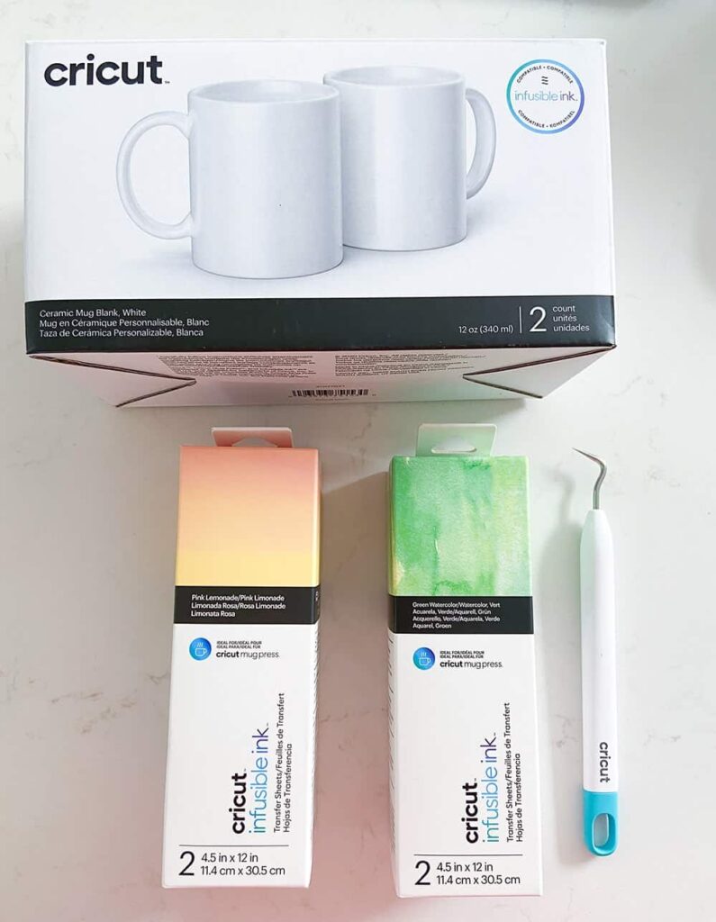 Cricut Mug Press, mug blanks, infusible ink