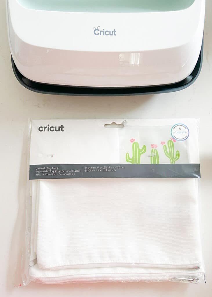 Cricut cosmetic bag blanks