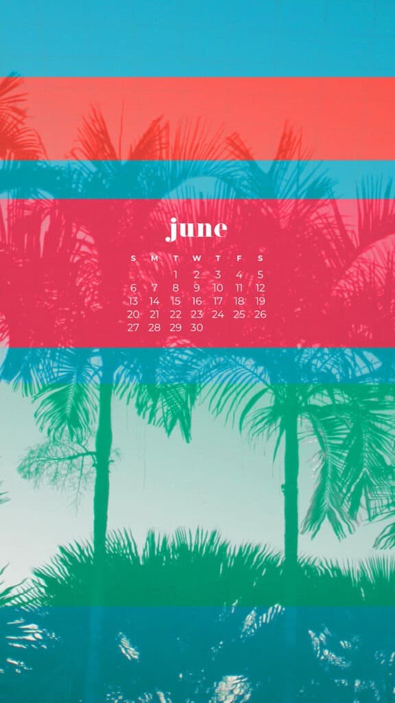 June 2021 wallpaper calendars 30 FREE, cute, and colorful options!