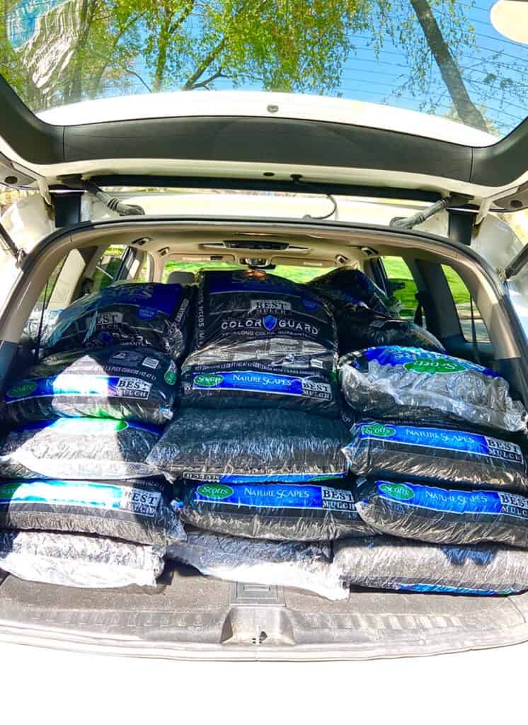 45 bags of Scott's mulch in an suv