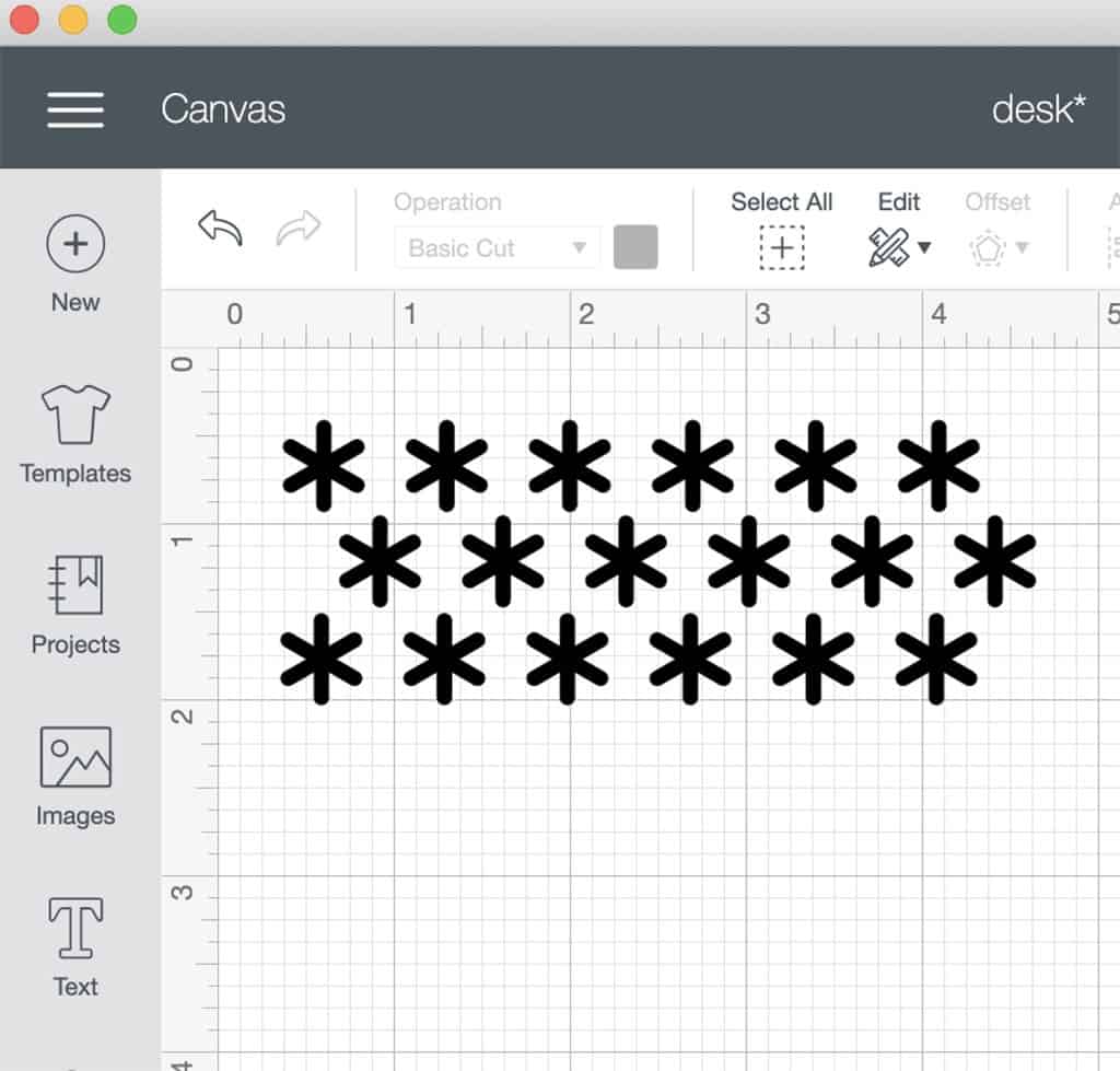 Cricut design space design screenshot