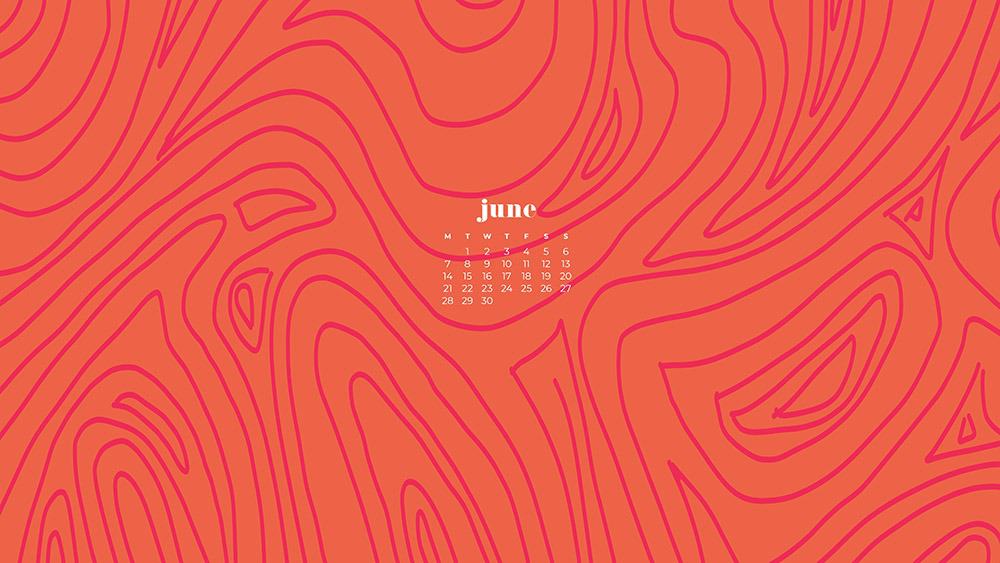 June 2021 wallpaper calendars – 30 FREE and cute options to dress your tech! Available in Sunday + Monday starts + no-calendar options.