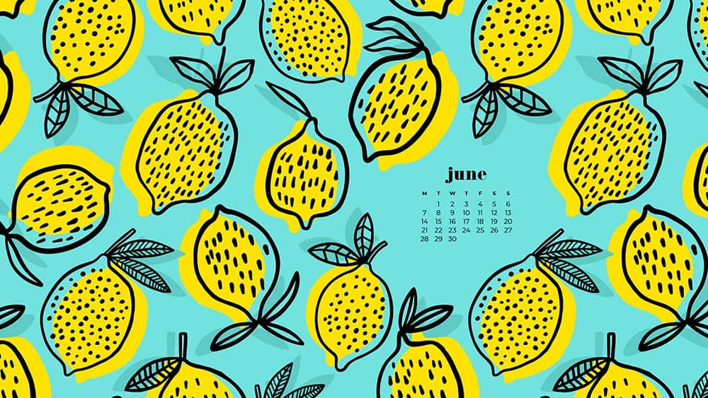 June 2021 wallpaper calendars – 30 FREE and cute options to dress your tech! Available in Sunday + Monday starts + no-calendar options.