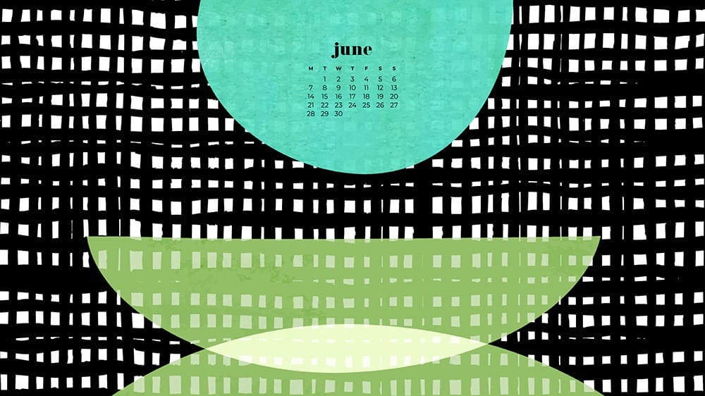 June 2021 wallpaper calendars – 30 FREE and cute options to dress your tech! Available in Sunday + Monday starts + no-calendar options.