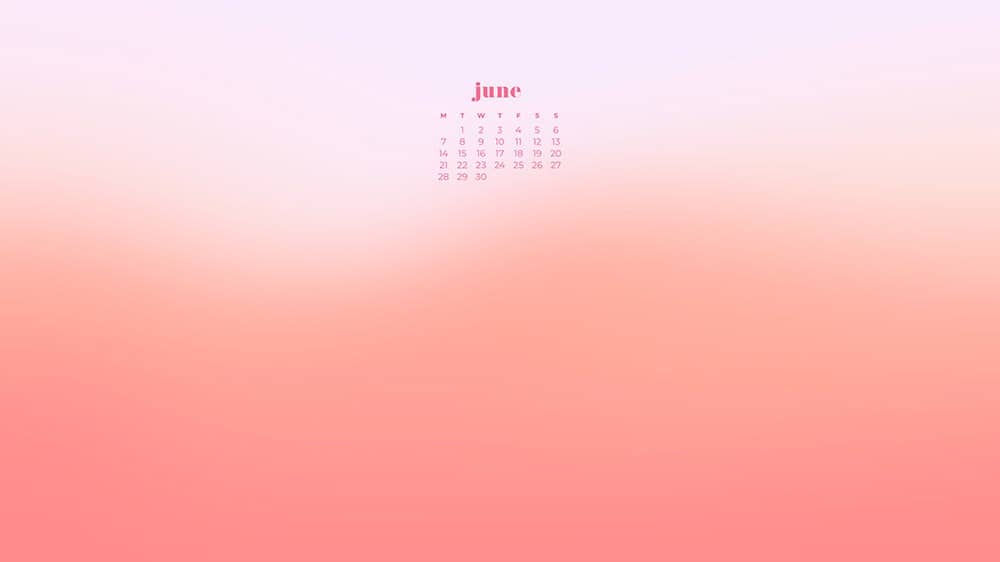 June 2021 wallpaper calendars – 30 FREE and cute options to dress your tech! Available in Sunday + Monday starts + no-calendar options.