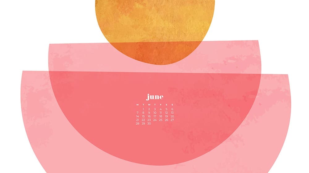 June 2021 wallpaper calendars – 30 FREE and cute options to dress your tech! Available in Sunday + Monday starts + no-calendar options.