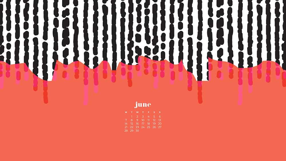 June 2021 wallpaper calendars – 30 FREE and cute options to dress your tech! Available in Sunday + Monday starts + no-calendar options.