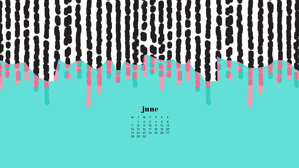 June 2021 wallpaper calendars – 30 FREE and cute options to dress your tech! Available in Sunday + Monday starts + no-calendar options.