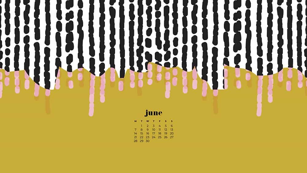 June 2021 wallpaper calendars – 30 FREE and cute options to dress your tech! Available in Sunday + Monday starts + no-calendar options.