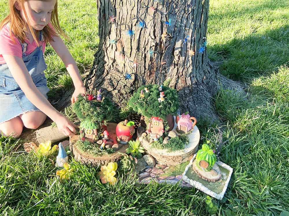 DIY gnome garden – a fun, easy & affordable tutorial. It's the perfect summer project for all ages, kids and adults. 