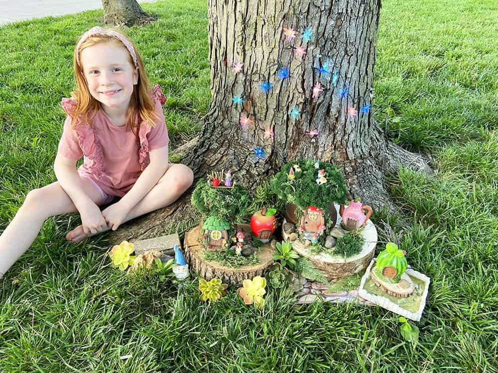 DIY gnome village garden – a fun, easy & affordable tutorial. It's the perfect summer project for all ages, kids and adults. 