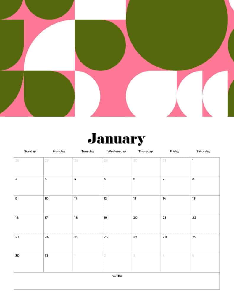 2022 free printable calendar vertical calendar