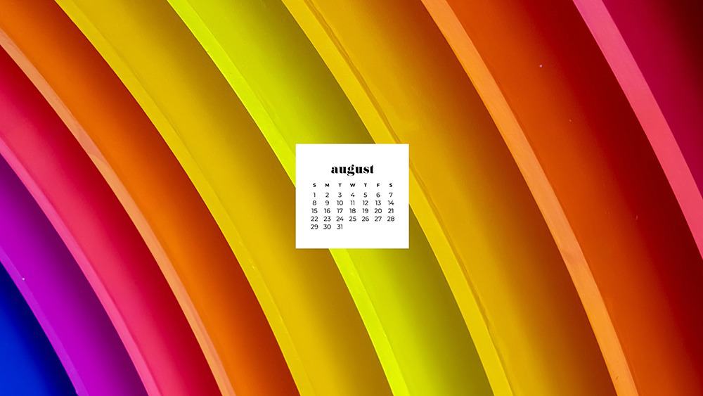 August 2021 - FREE wallpaper calendars in Sunday and Monday starts + no-calendar options. 33 designs for both desktop and smart phones!