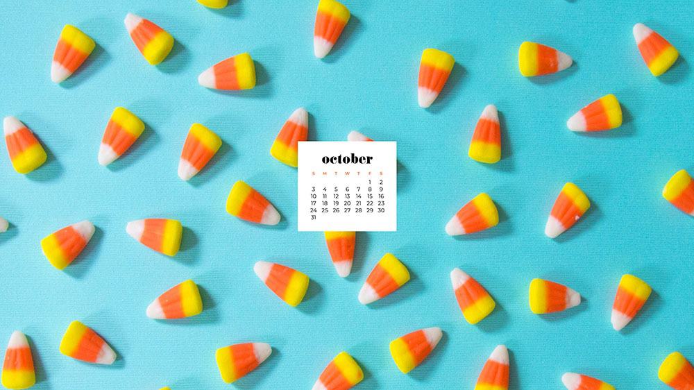 October 2021 - FREE wallpaper calendars in Sunday and Monday starts + no-calendar options. 35 designs for both desktop and smart phones!