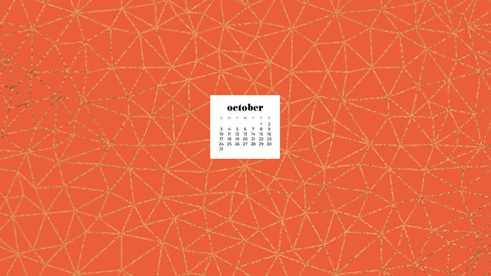 October 2021 - FREE wallpaper calendars in Sunday and Monday starts + no-calendar options. 35 designs for both desktop and smart phones!