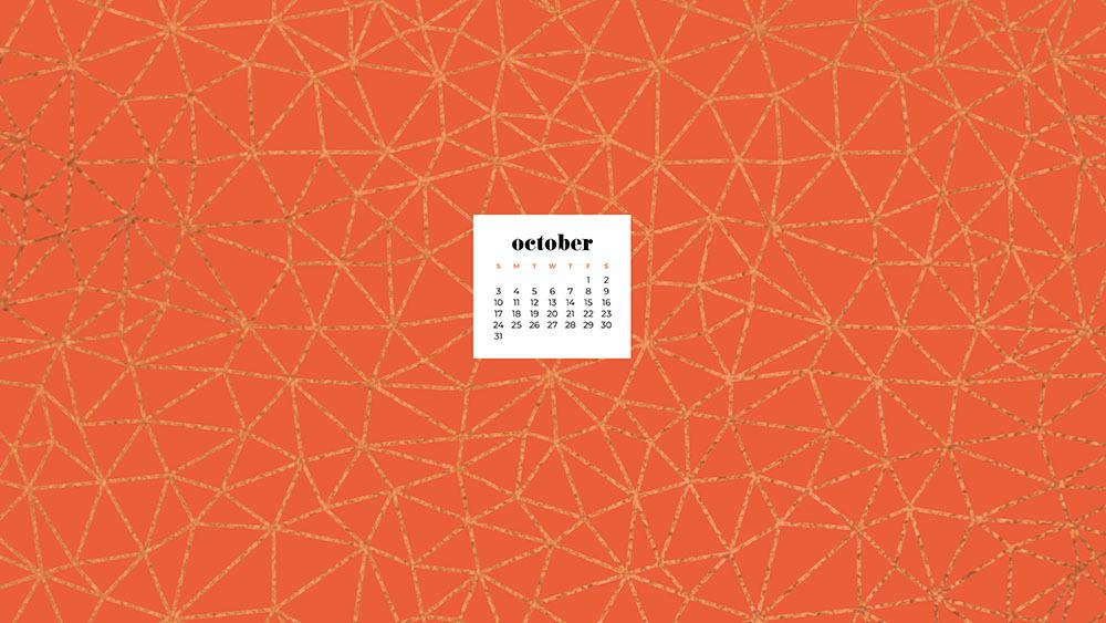 October 2021 - FREE wallpaper calendars in Sunday and Monday starts + no-calendar options. 35 designs for both desktop and smart phones!