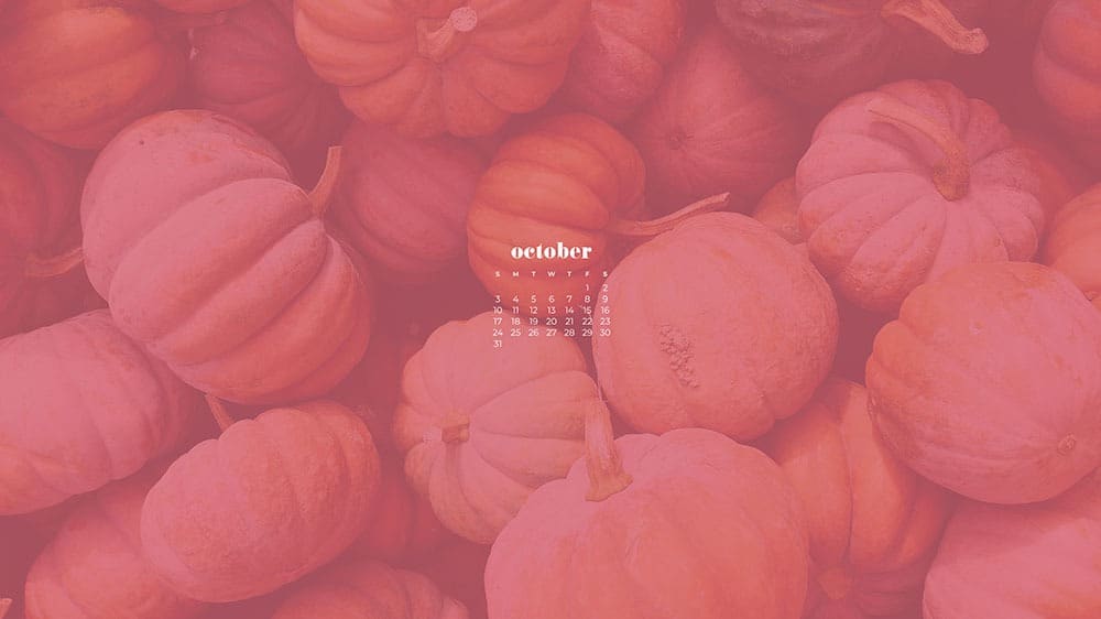 October 2021 - FREE wallpaper calendars in Sunday and Monday starts + no-calendar options. 35 designs for both desktop and smart phones!