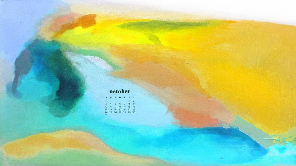 October 2021 - FREE wallpaper calendars in Sunday and Monday starts + no-calendar options. 35 designs for both desktop and smart phones!