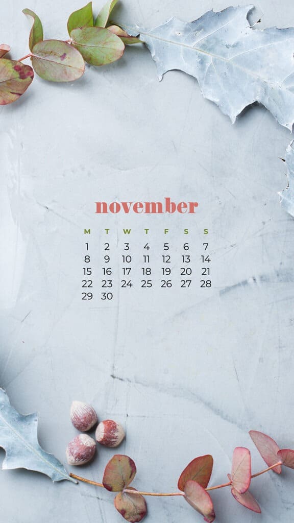 35 FREE NOVEMBER 2021 CALENDAR WALLPAPERS TO DRESS YOUR TECH, Oh So Lovely Blog