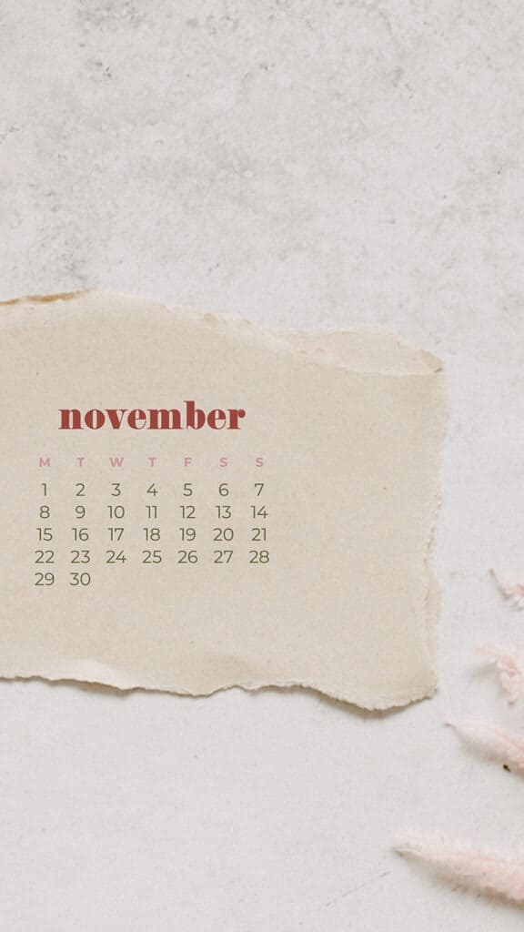 35 FREE NOVEMBER 2021 CALENDAR WALLPAPERS TO DRESS YOUR TECH, Oh So Lovely Blog