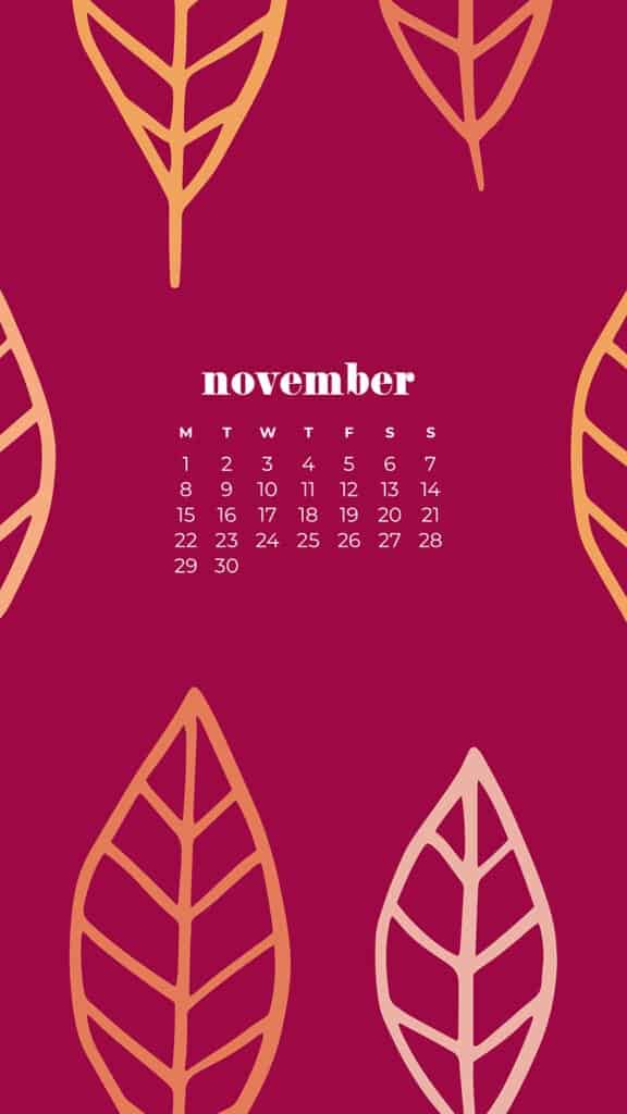 35 FREE NOVEMBER 2021 CALENDAR WALLPAPERS TO DRESS YOUR TECH, Oh So Lovely Blog