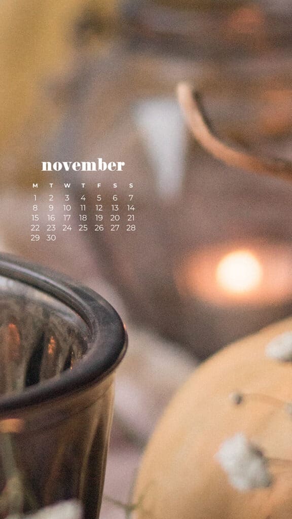 35 FREE NOVEMBER 2021 CALENDAR WALLPAPERS TO DRESS YOUR TECH, Oh So Lovely Blog