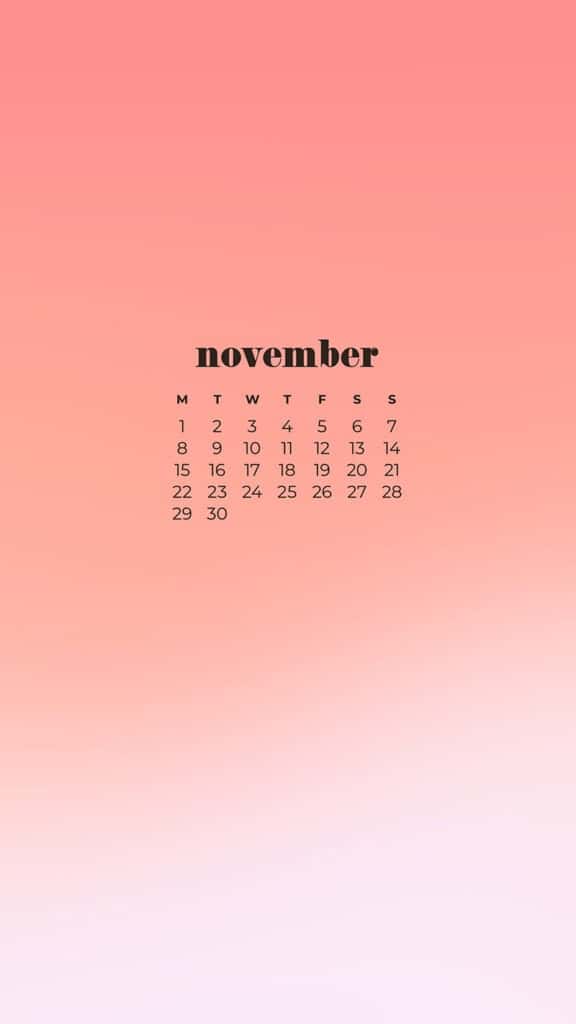 35 FREE NOVEMBER 2021 CALENDAR WALLPAPERS TO DRESS YOUR TECH, Oh So Lovely Blog