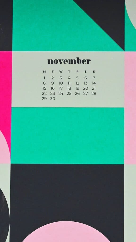 35 FREE NOVEMBER 2021 CALENDAR WALLPAPERS TO DRESS YOUR TECH, Oh So Lovely Blog