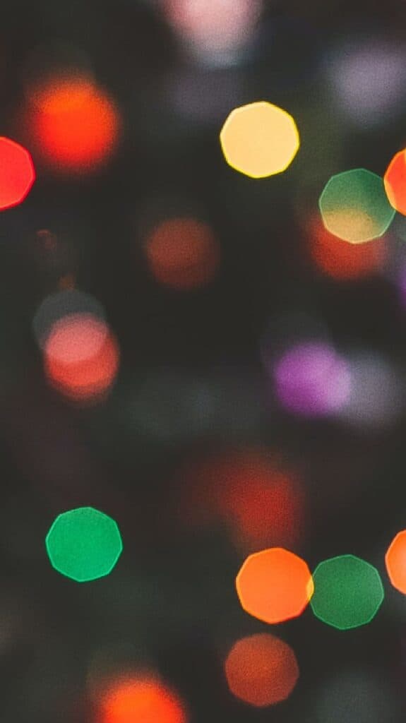 bokeh blurred out holiday lights colorful - december digital wallpaper