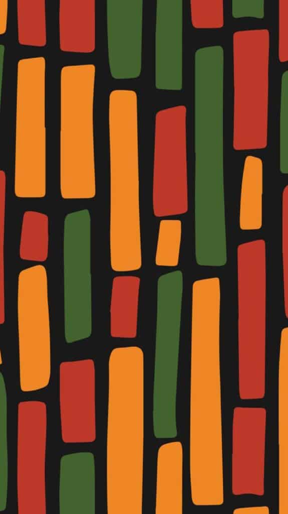 kwanzaa colorful pattern - december digital wallpaper