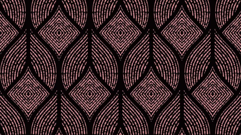 black and pink art deco leaf pattern fall wallpapers