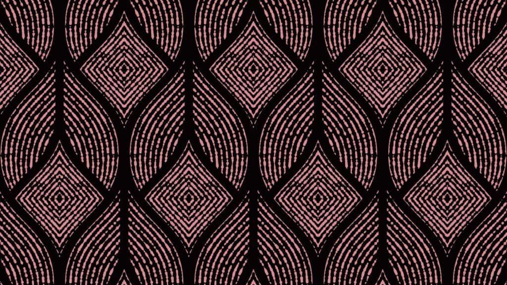 black and pink art deco leaf pattern fall wallpapers