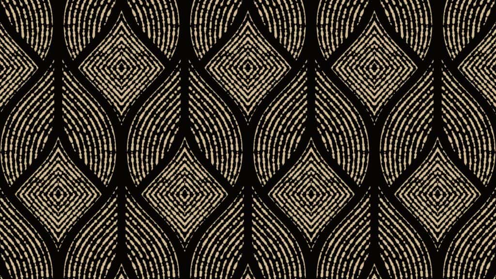 black and gold art deco leaf pattern FREE fall wallpapers 