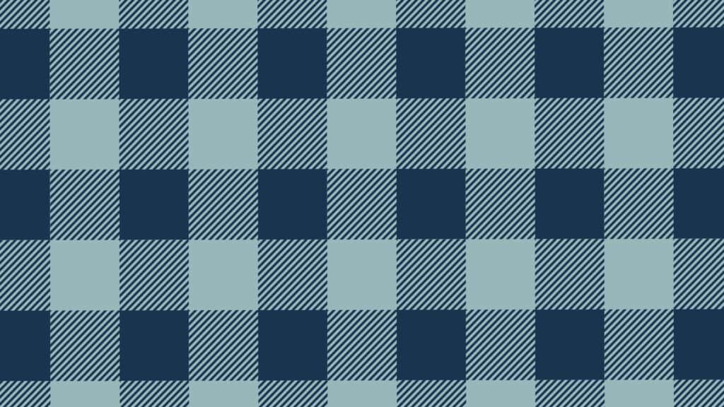 blue and aqua buffalo check pattern