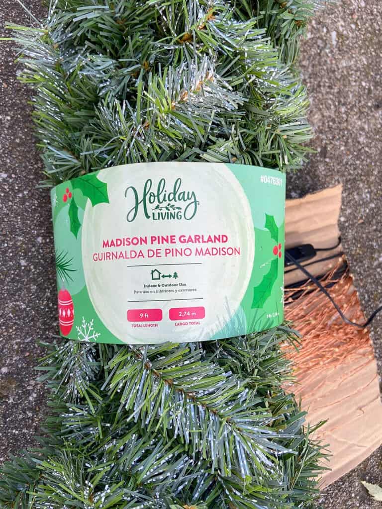 affordable unlit holiday faux green garland