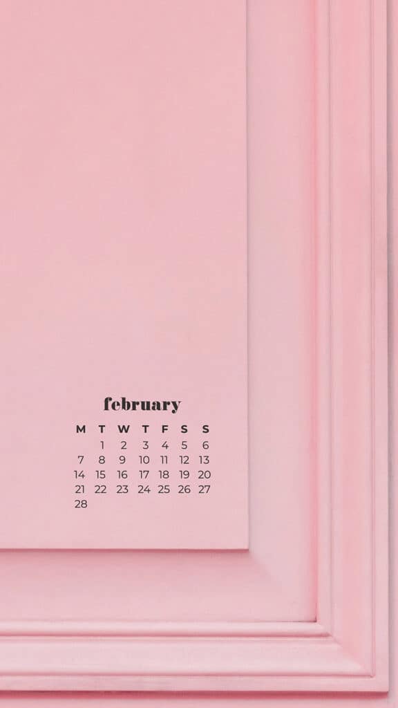 pretty detailed pink exterior front door with cool, old door knob - February 2022 wallpapers – 50 FREE calendars for your desktop & phone!