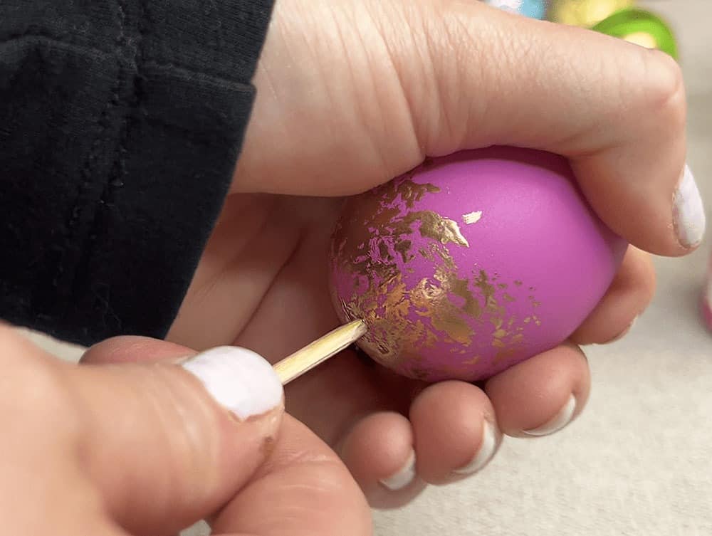 EASY DIY GOLD LEAF EASTER EGGS &#038; FRONT PORCH DECOR IDEAS!, Oh So Lovely Blog